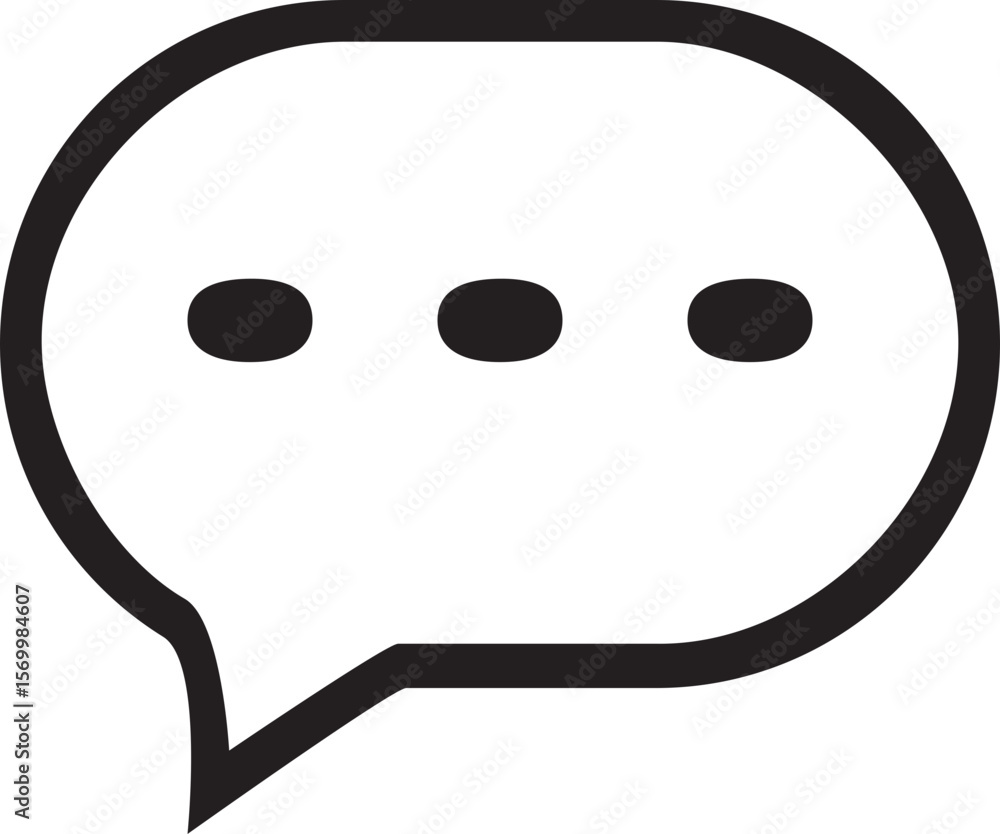 Fototapete comment svg vector icon outline for computer and mobile editable stroke pixel perfect editable strok