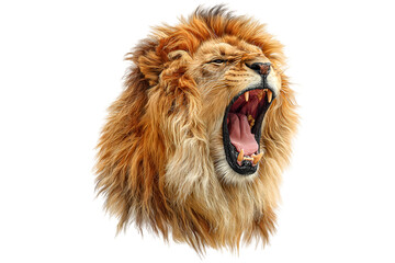 lion isolated on white background