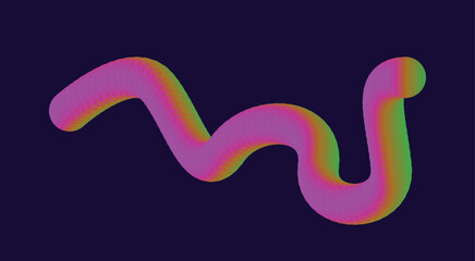 Obraz premium Blend Flowing 3D Smooth Background Purple Color Abstract Design Vector Illustration