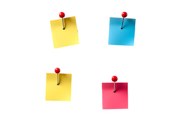 note paper with pin