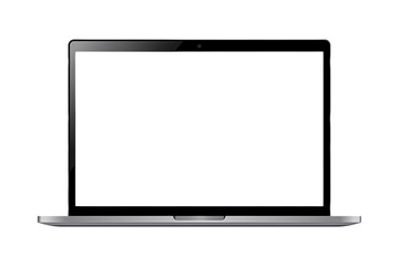 lcd monitor isolated on white
