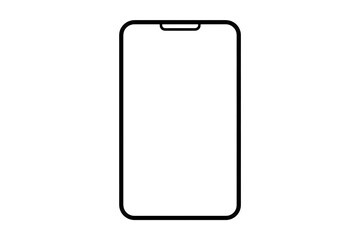 smart phone with blank screen