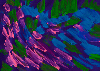 Fondo artístico manchas de pinturas acrílicas fondo oscuro