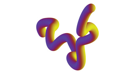 Blend Flowing 3D Multicolor Abstract Smooth Design Vector Illustration