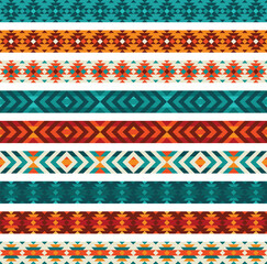 native american inspired geometric pattern border patterns
