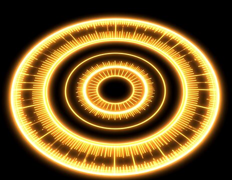 Abstract glowing circular design