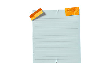 blank note paper with clip