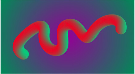 Obraz premium 3D Blend Flowing Background Multicolor Abstract Smooth Design Vector Illustration