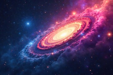 Vibrant Swirling Nebulae Cosmic Dust and Gas in Deep Space, Forming Intricate Patterns of Infinite Beauty, Perfect for Science Fiction, Fantasy, and Astronomy Designs