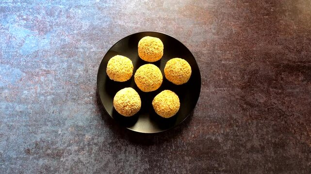 Rajgira Laddu Indian traditional sweet made from amaranth seeds