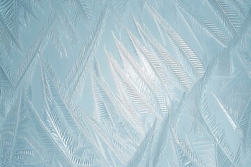 Icy texture with frost patterns and reflections