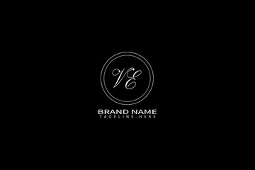VE Letter Logo Design Modern Minimal Monogram for Premium Branding Identity
