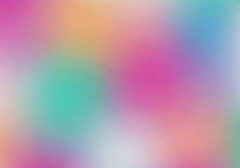 Obraz premium Vibrant Colorful Gradient Blur. Fluid blurred hues blend seamlessly, creating a calming and ethereal backdrop. Showcases a soft fusion of fuchsia, teal, peach, and lavender tones for diverse designs.