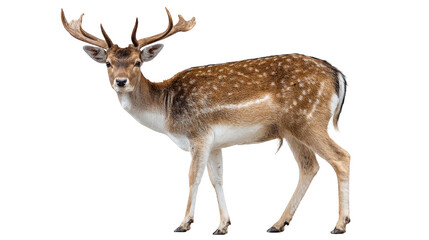 Majestic Deer: Full Body, Isolated, High-Resolution Image doe buck fawn wild horn woods