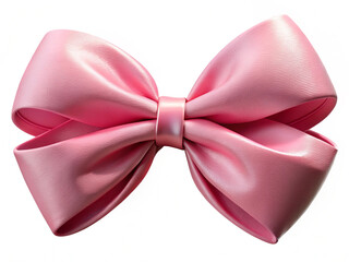 a 3D pink bow isolated on white background,png
