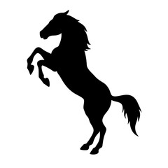 horse silhouette vector
