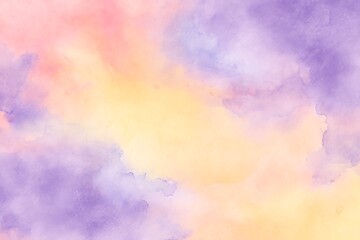 Delicate watercolor wash of pastel hues.