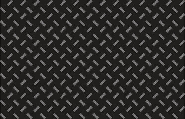 Geometric seamless pattern with oriental-inspired floral elements, abstract line decoration, and small diamonds arranged in a modern minimalist vector design