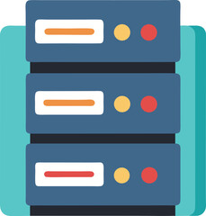 Digital Server Rack: A contemporary digital depiction of a server rack, meticulously arranged to showcase its modern design and technological significance. It conveys the power of data processing.