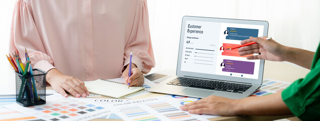 Customer experience and review analysis by brisk computer software for corporate business