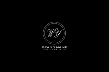 Elegant WY Logo Design Minimal Monogram Branding for Luxury Identity