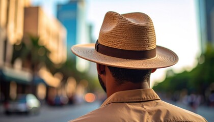 Man in straw hat
