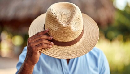 Man in straw hat