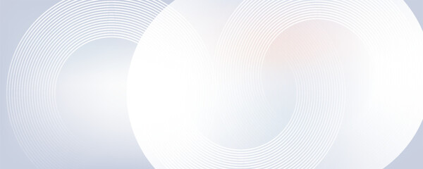 Abstract gray background with dynamic circle lines modern
