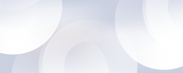 Abstract gray background with dynamic circle lines modern