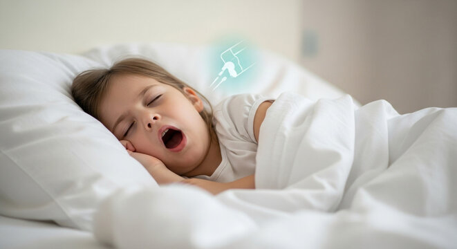Child snoring sleep apnea treatment and causes for kids sleeping problems and remedies for better rest