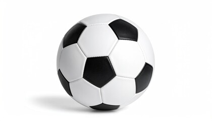 Naklejka premium Soccer ball on white background
