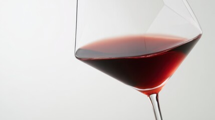 The elegant glass of red wine showcasing rich color and enticing aroma.