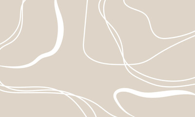 Lines stylish nude pastel tones, vector art illustration.