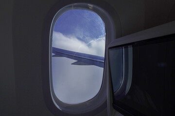 view from airplane window