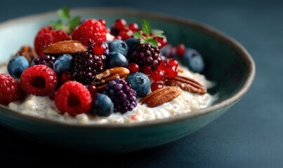 Tundra moss porridge with berries