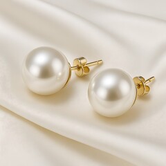 Elegant Pearl Earrings: Timeless Style for Modern Women - Perfect for Fashion, Beauty, and Luxury Brands. Showcase Sophistication and Class Today!