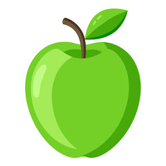 green apple vector illustration