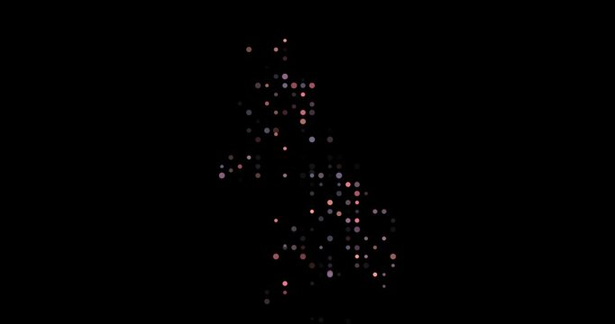 Minimal Falling Particles Map of UK