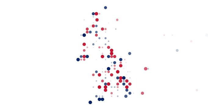 Minimal Falling Particles Map of UK
