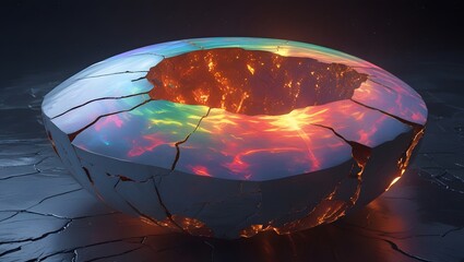 Opal Fire Core: Earth's Luminous Secret