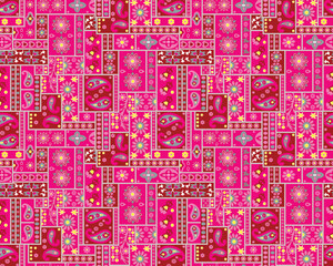 Vintage Floral Repeat Pattern for Textile Use