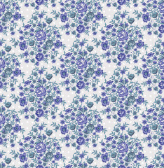 Vintage Floral Repeat Pattern for Textile Use