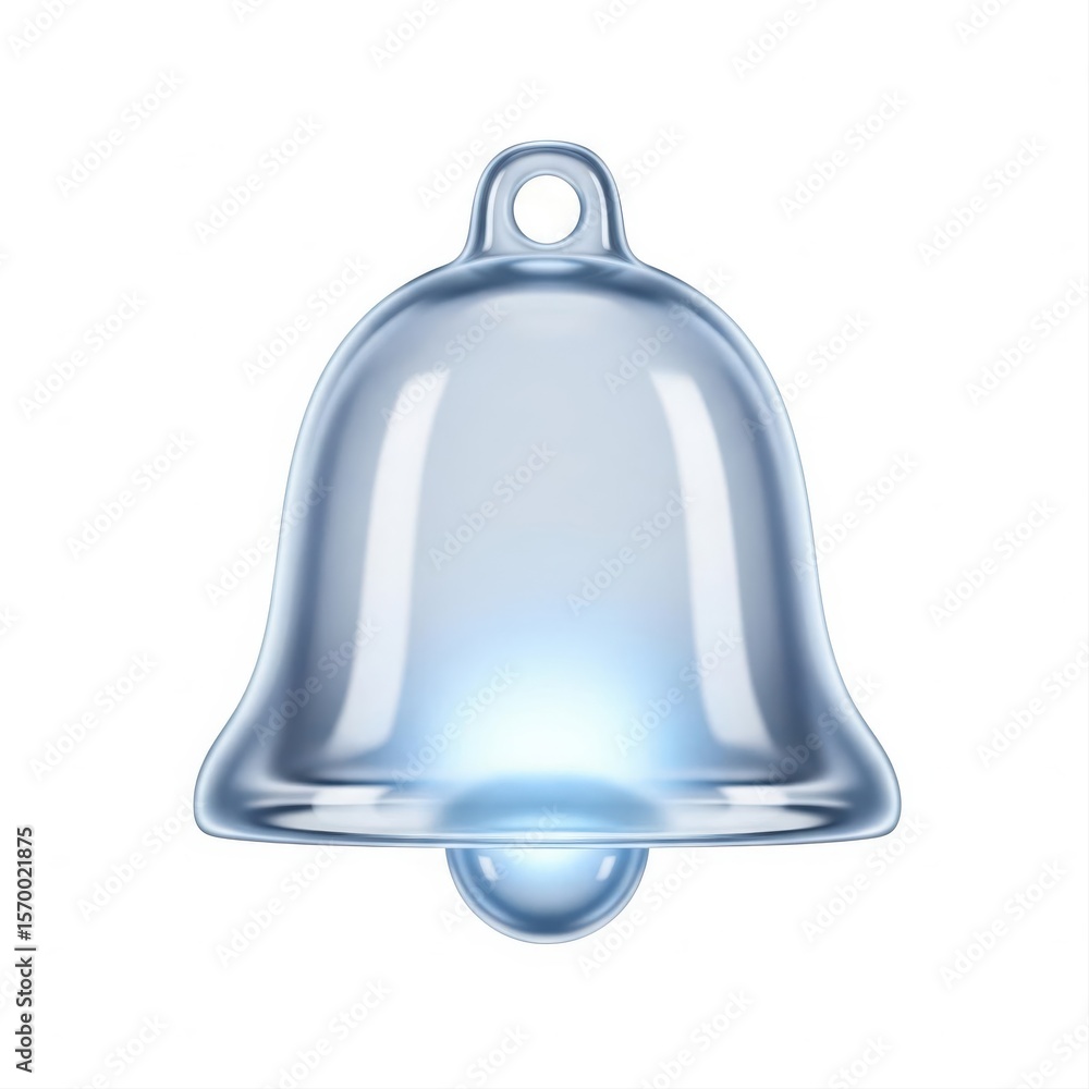 Poster digital bell alert symbol. a contemporary, glossy graphic represents new messages, timely notificati