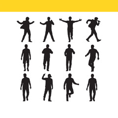 Dynamic Male Silhouettes A Collection of Poses for Design Projects