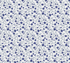 Vintage Floral Repeat Pattern for Textile Use