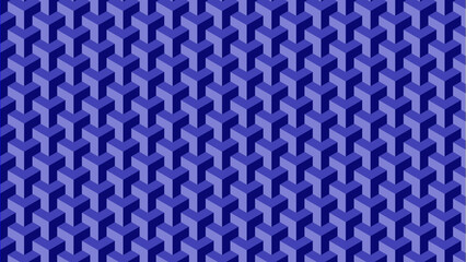 3D Geometric Vector Background with Modular Base Shape – Seamless Geometric Pattern