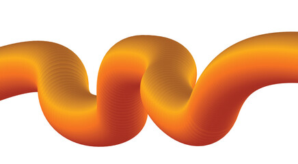 3D Blend Fluid Abstract Design Brown Color Background Vector Illustration