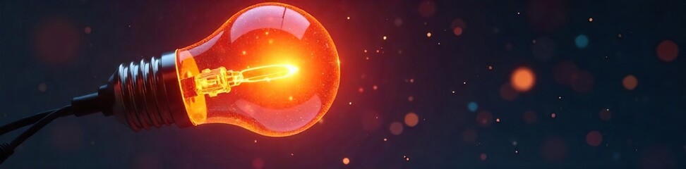 Futuristic Glowing Lightbulb Innovation, Technology, and Bright Ideas for a Sleek Modern Future