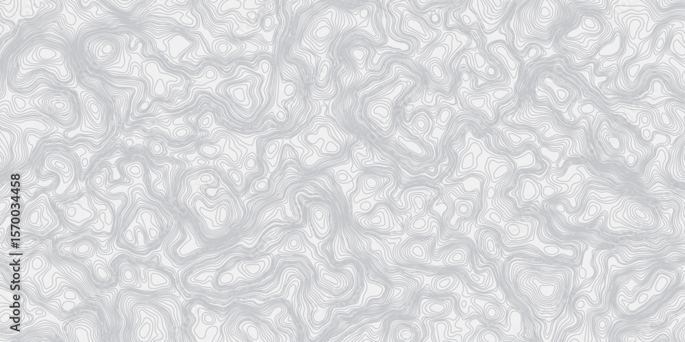 Poster modern smooth line contour topographic map contours curve line hand-drawn vector pattern wave textur