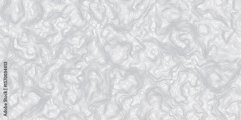 Poster modern smooth line contour topographic map contours curve line hand-drawn vector pattern wave textur